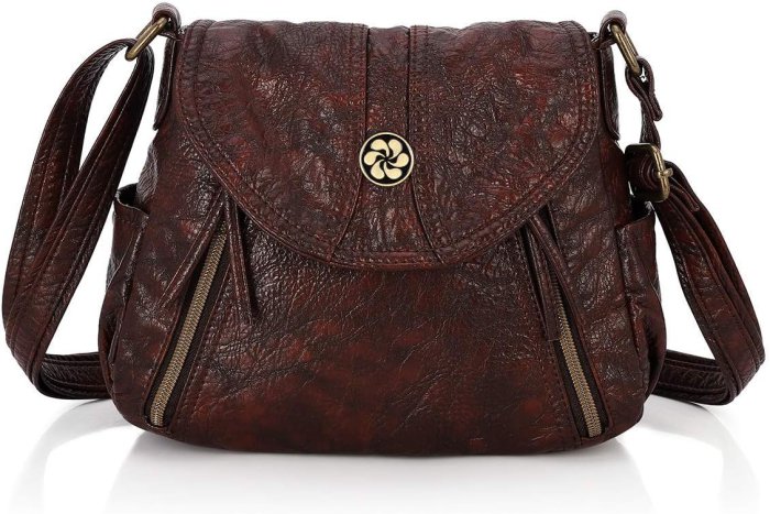 Angel Barcelo Soft Leather Crossbody Bag