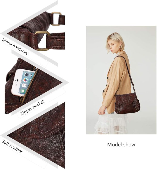 Angel Barcelo Soft Leather Crossbody Bag (image 4)