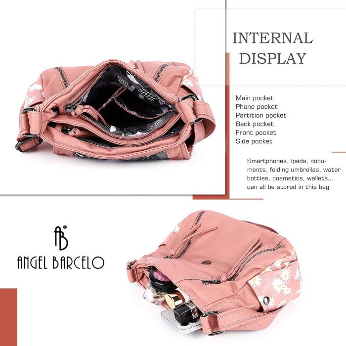 Soft Leather Crossbody Bag (Angel Barcelo) (image 5)
