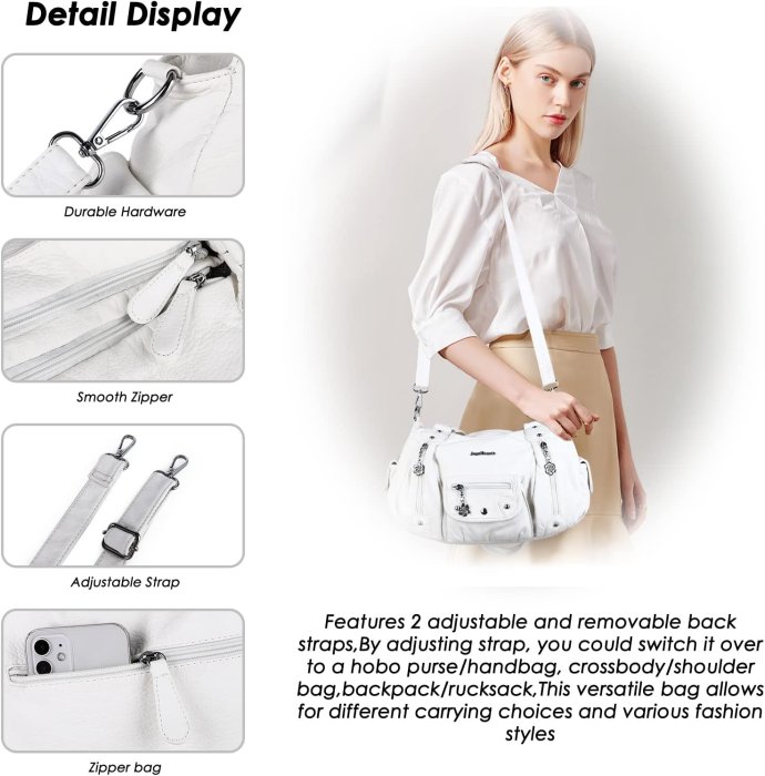 Angel Barcelo Soft PU Leather Crossbody Purse (image 4)